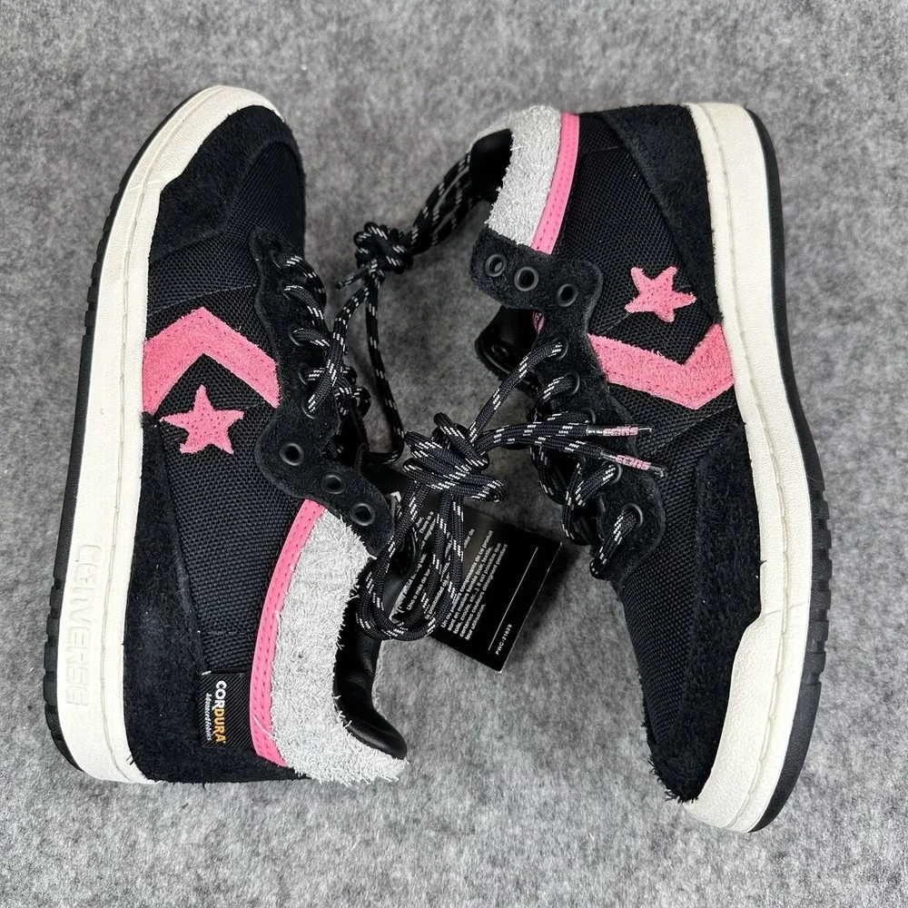 Converse CONS AS-1 Pro Black Pink Cordura Suede Skate Shoes A10586C Mens 4.5 NEW